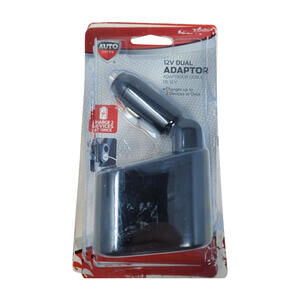 AUTODRIVE 12V Dual Adaptor with Led Indicator Light, Rotataing Plug